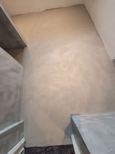 matt microcement gulv