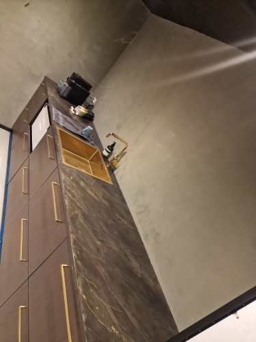 microcement køkken bordplade