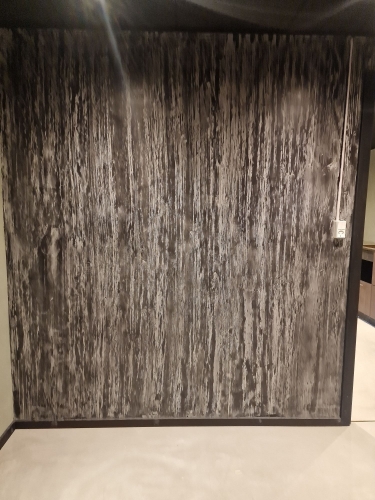 væg af microcement